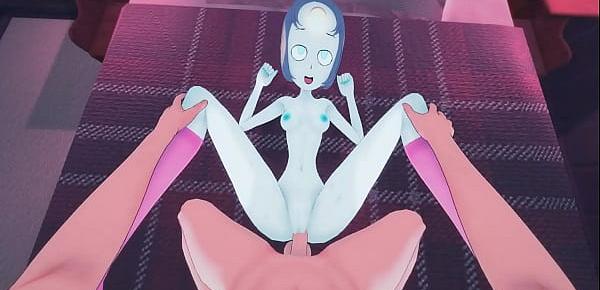  Pearl spits out your cum POV before getting fucked on the bed - Steven Universe Hentai.